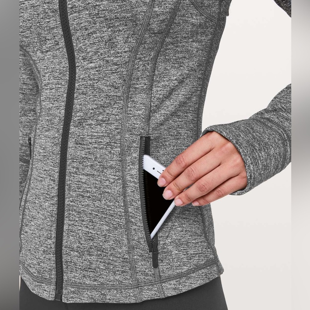 Lululemon Define Jacket Heathered Black, Size 6 Excellent Condition - Picture 4 of 7